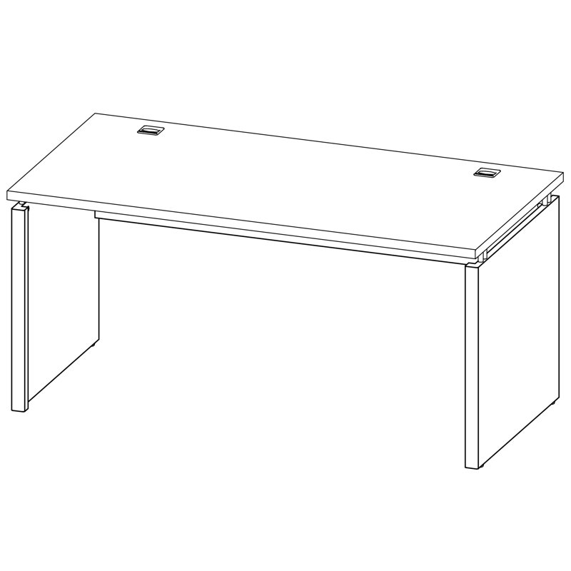 Vision 160cm W Rectangular Writing Desk