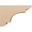 New Brighton cèdre brut grain de bois TimberThane Corbel, apprêté brun clair-88292360