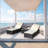 3-Piece Outdoor Patio Furniture Set Chaise Lounge, Patio Reclining Rattan Lounge Chair Chaise Couch Cushioned With Glass Coffee Table, Adjustable Back And Feet, Lounger Chair For Pool Garden-1962412275