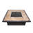 Stoke Square Steel Propane Smokeless Fire Pit Table with Hidden Fuel Tank