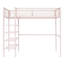 Lit mezzanine en métal avec tablettes à 4 niveaux et rangement-921410288-921410300