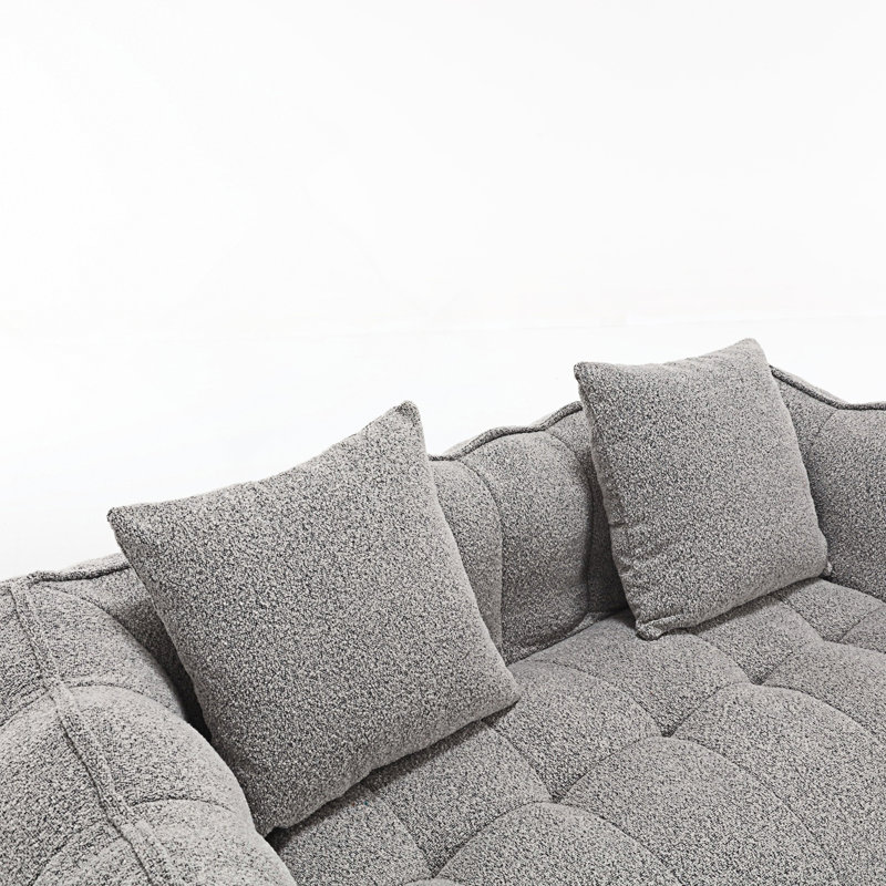 Sofas  Chenille Sofa, Bean Bag, Gray