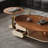 Cream style creative solid wood coffee table