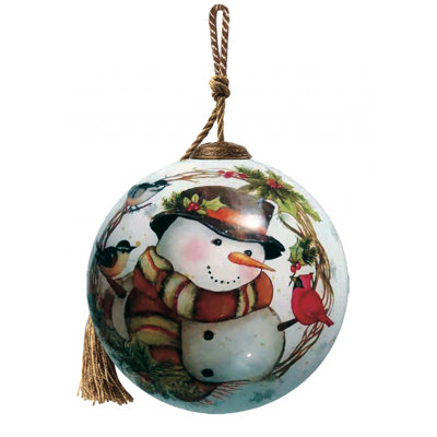 Ornement en forme de couronne d'hiver