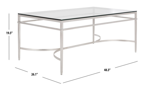 Etta Avenue™ Genevieve Glass Top Coffee Table & Reviews | Wayfair