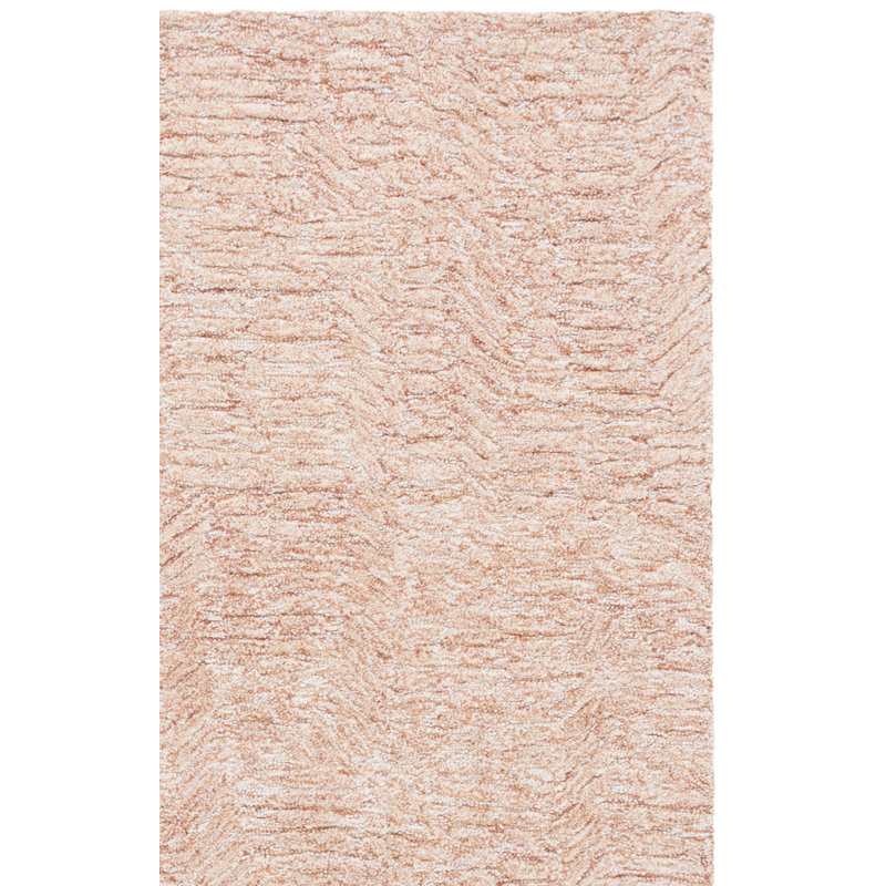 Tapis en laine et coton touffeté à la main Wendelina, Tapis de couloir 2 pi 3 po x 8 pi