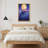 Shark And Girl Under Moonlight Canvas Wrapped Wall Art Oil Painting Print Set Of 1-696046065