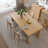 33.5"W×30"H Wood Dining Table Kitchen Table with 4 Legs-39408986-39408985