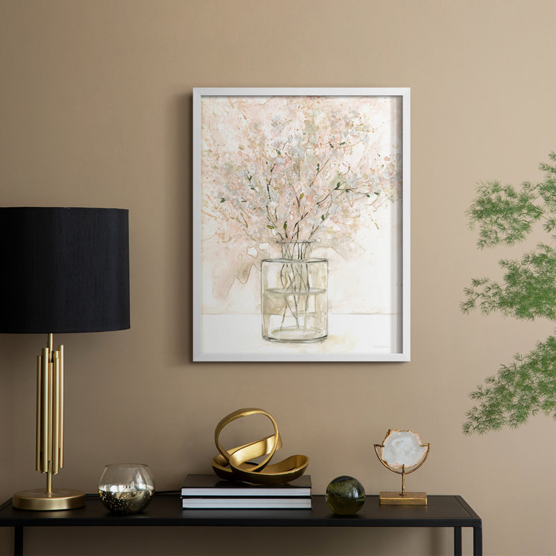 «Delicate Arrangement I», reproduction encadrée - bois massif, H 30 po x l 24 po, Blanc