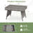 Dilar Rectangular Wicker/Rattan Outdoor Folding Coffee Table-456578182