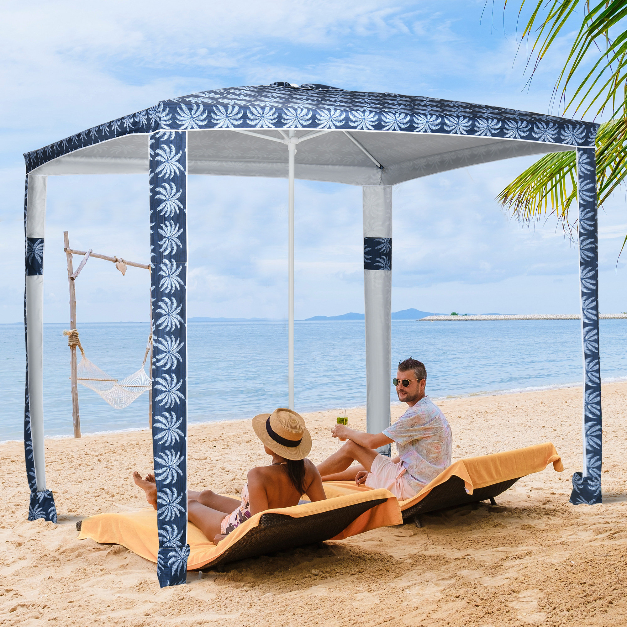  Caribbean Joe Coastal 3-Piece Quilt Set, King, Beach Delight  Sand : Home & Kitchen
