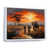 White Floater Framed