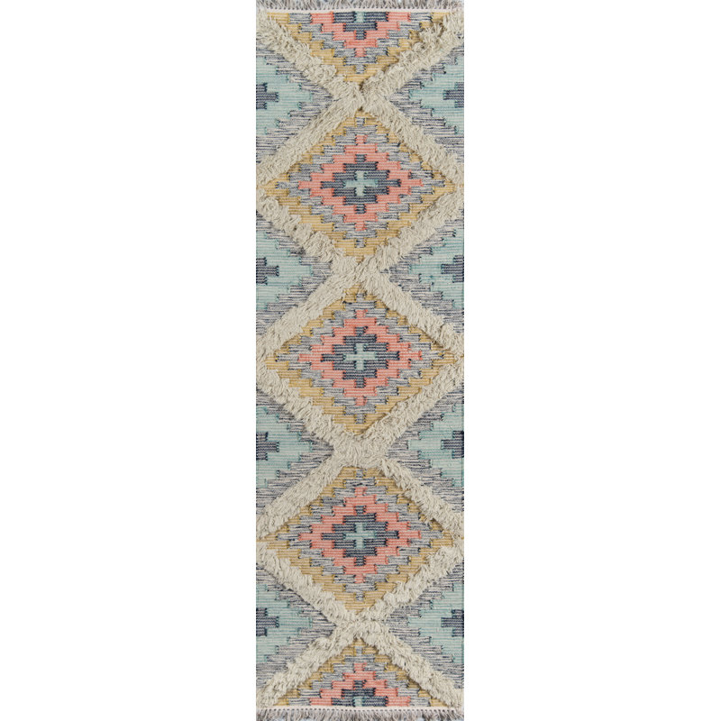 Wool Southwestern Indoor Rug, Runner 2'3" x 7'10"