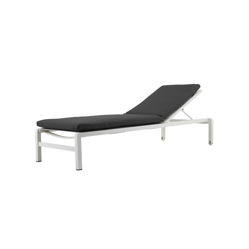 Coussin de chaise longue d'extérieur 3 po Pangea Home Sally, Noir