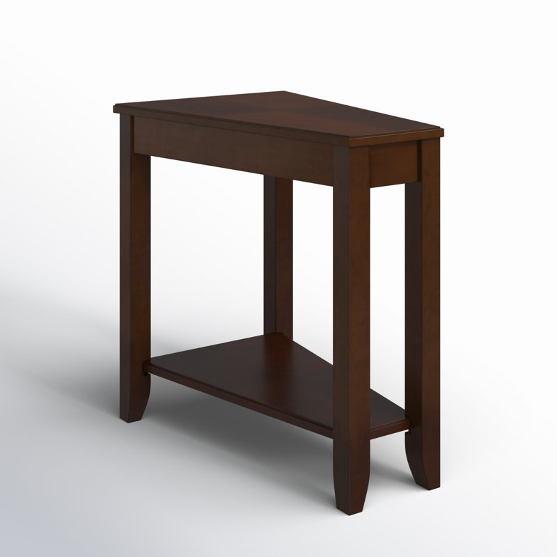 Table de bout avec rangement Ajai, Cerisier
