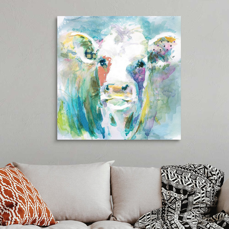 «Playful Gracie», reproduction d'art sur toile, H 36 po x l 36 po x P 1,25 po, Toile tendue