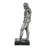 Polyresin Metallic Male Figurine - 6.5" x 6" x 16.5" - Black, Silver