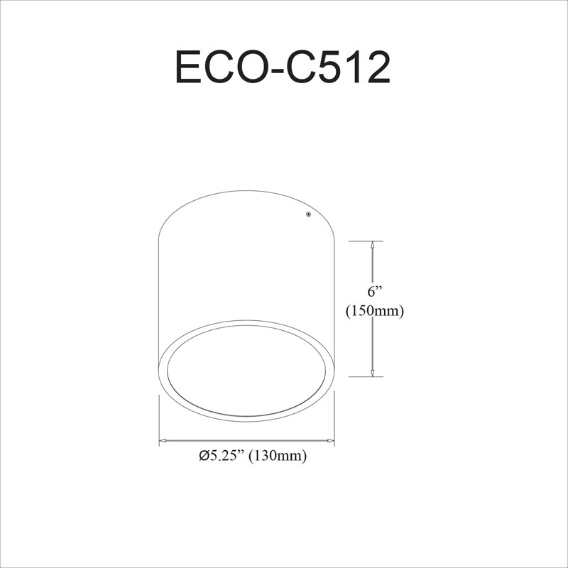 Greely LED Flush Mount, Matte White