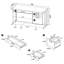 Bureau de bureau gris Brisley