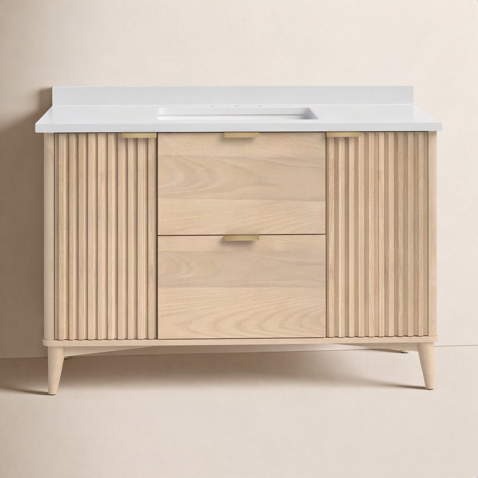 Gabi 48" Single Bathroom Vanity, Rustic Ash