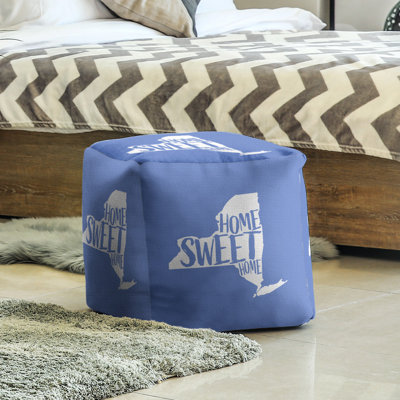 Repose-pieds cube new york home