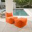 Outdoor Pouf Bench, Seascape Sand-1270672322