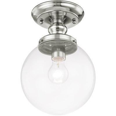 Pevely Glass Semi Flush Mount