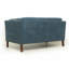 Causeuse moderne en tissu chenille de 58,27 pouces, canapé décoratif, avec coussin amovible, salon, bureau, salon, bleu