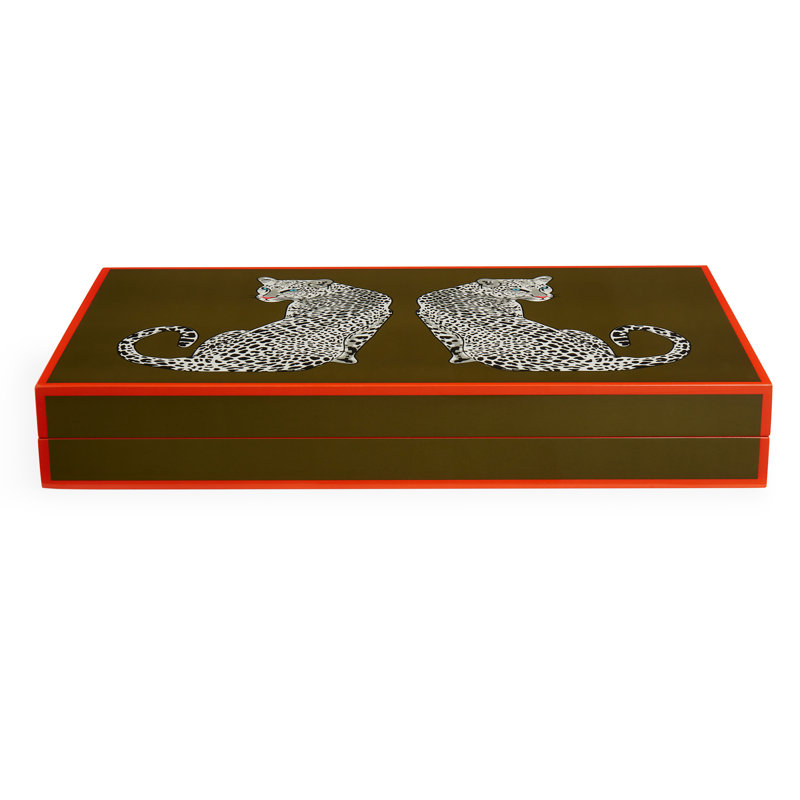 Ensemble de backgammon léopard