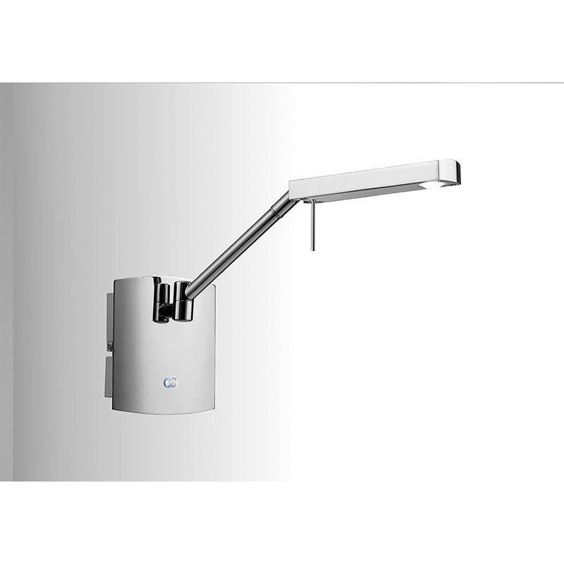 Rye LED Swing Arm Sconce, Polished Chrome