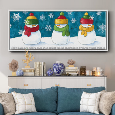 A Frosty Kiss - toile encadrée