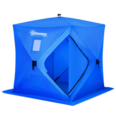 Ice Fishing Shelter 2 Person Tent with Carry Bag -  Outsunny, AB1-007BU