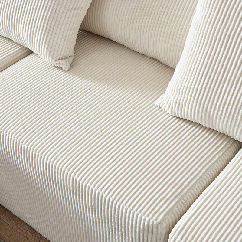 Canapé modulaire en L 108,3 po, Beige