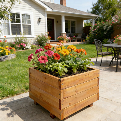 23.6"W Wooden Planter Box