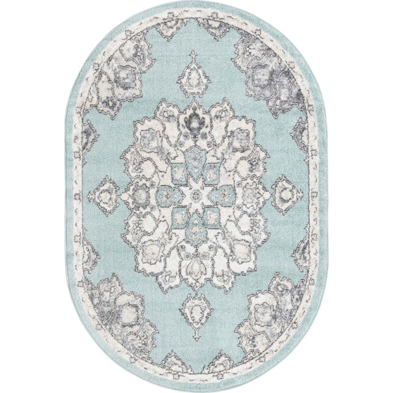 Oriental Indoor Rug, Oval 4' x 6'