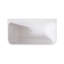 Baignoire autoportante blanche rectangulaire en acrylique 55 po