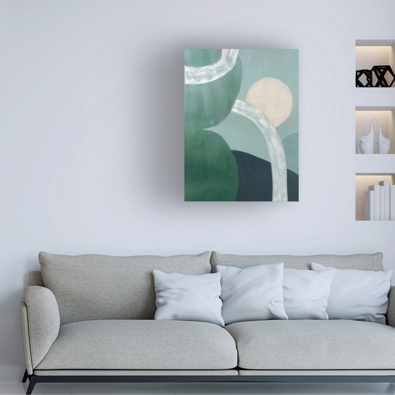 Art mural sur toile tendue - "P Planète lumière I" Grace Popp pour décoration de salon, de chambre à coucher ou de bureau - 24 x 32