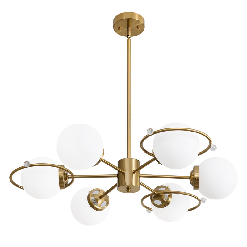 Lustre 6 lumières Nichee, Or