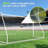 Soccer Goal 12x6 FT Heavy Duty Training Backyard, Metal Frame 1.97" Diameter Weather Resistant Powder Coated Galvanized Steel Soccer Net-135272139