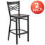 Cyrille 'X'' Back Metal Restaurant Barstool-305983632-287850446
