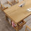 Bureau rectangulaire en bois massif avec 2 tiroirs Burlywood-552235237