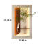 Décoration murale d'art 3D avec 3 lumières à DEL réglables, plantes simulées, vase en verre, statue de lapin et d'interface pour chambre à coucher faite à la main, facile à monter, sculpture, décoration, statue