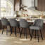 Swivel Upholstered Bar Stool with Solid Wood Frame-1584440448-1584440462