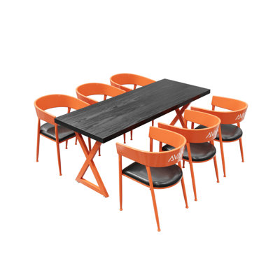 Muharrem Rectangular 27.56'' W Dining Set
