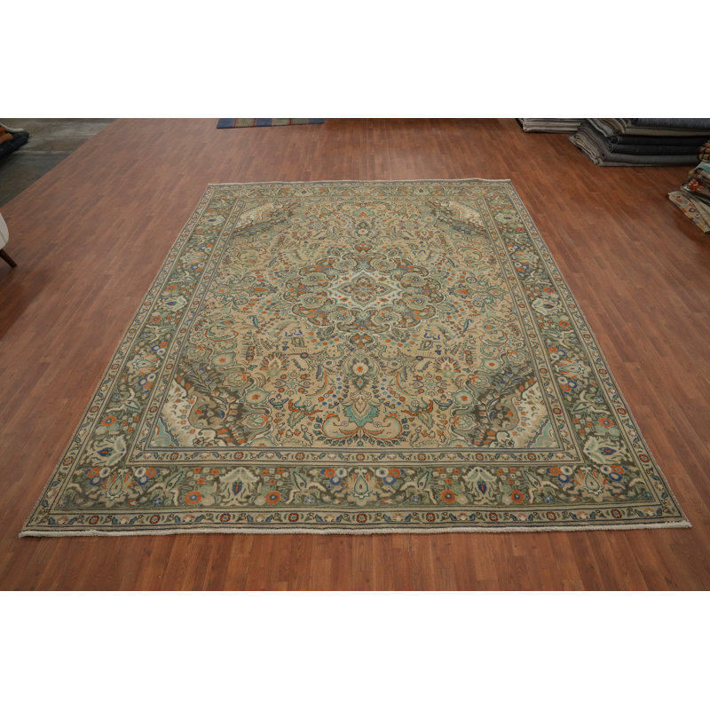 Tapis traditionnel en laine fait à la main 10 x 12
