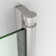 35'' - W x 55'' H Pivot Door Frameless Tempered Glass Tub Door with Easy Clean Coating