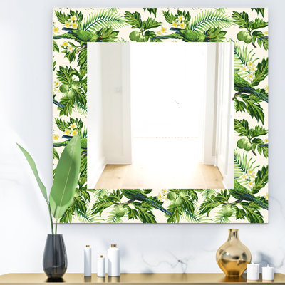 Miroir mural bohémien et éclectique tropical sorts