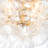 4-light Handcrafted Glass Bubble Semi-flush Mount