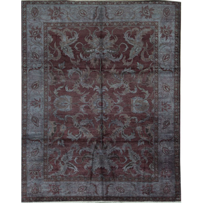 Tapis brun de haute qualité noué à la main