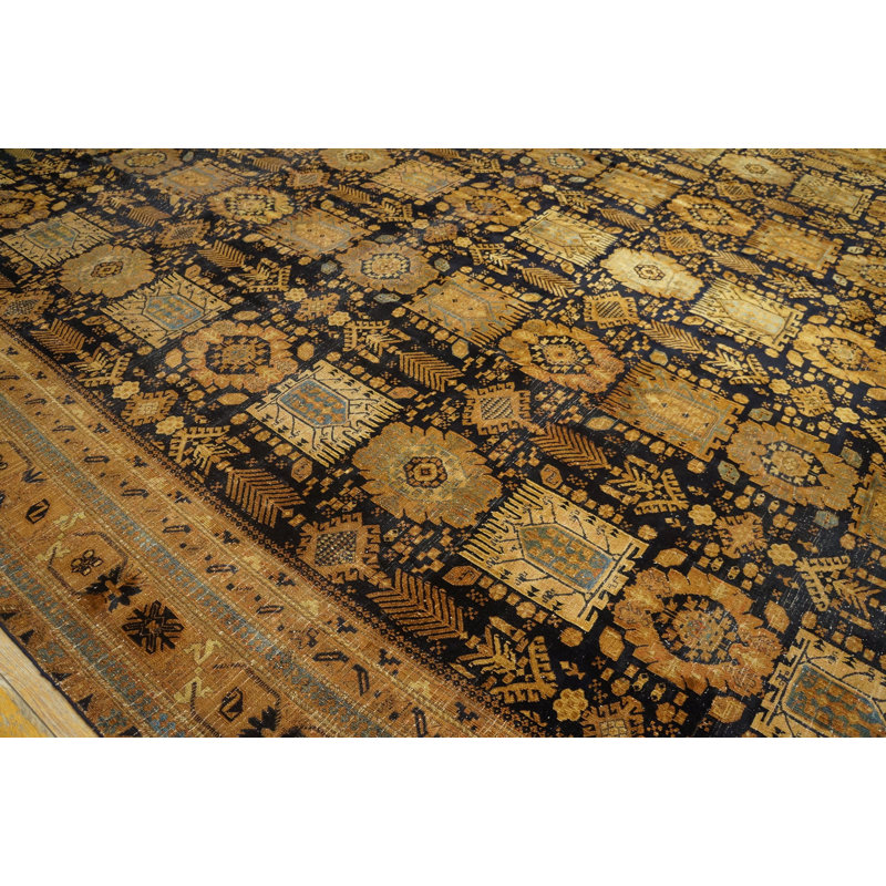 Late 19th century Tribal Geometric Design Antique Oversized Indian Agra Rug